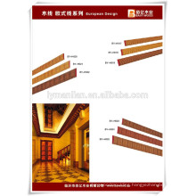 skirting board/wood decorative ceiling moulding/wooden ceiling design manufacturer